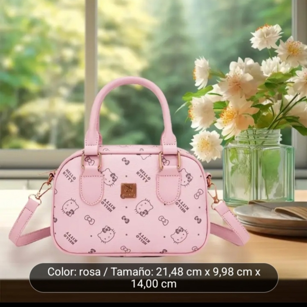 Hello Kitty Pink Mini Bag with Monogram Print